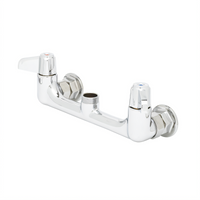 equip 8-Inch Wall Mount Mixing Faucet, Less Nozzle, with Lever Handles and 00EE Wall Flanges