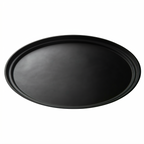 Thumbnail image #2 for Cambro Camtread® 2900CT110 Oval Non-Skid Fiberglass Serving Tray, 23-1/2 x 28-7/8 Inches, Black Satin Case of 6