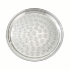 Thumbnail image #1 for Winco 14-Inch Round Swirl Service Tray, Stainless Steel, Polished Finish