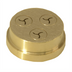 Thumbnail image #1 for Omcan USA Brass Fusilli Pasta Machine Die #240, 8.4 mm, 3-Wing
