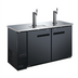 Thumbnail image #1 for Omcan 61-Inch Wide Two-Section Draft Beer Cooler/Kegerator with 2 Dispensers and 3 Half-Barrel Keg Capacity