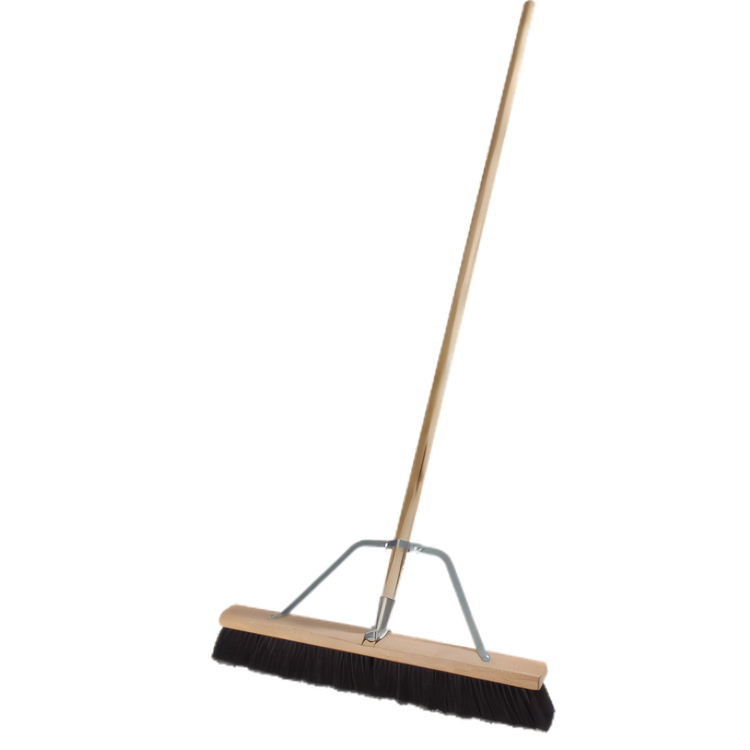 Product image #1 for Carlisle 24-Inch Medium-Duty Hardwood Block Push Broom with Handle