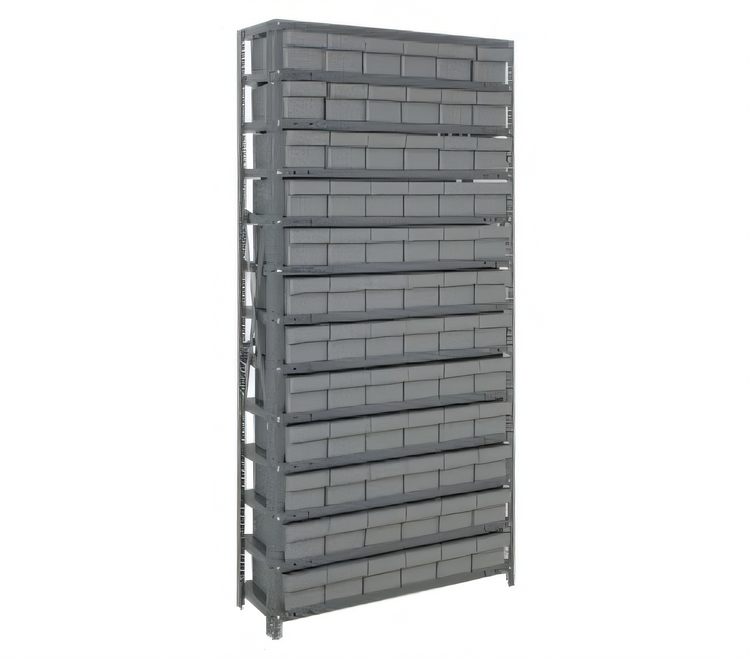 Product image #1 for Quantum Heavy-Duty Stationary Wire Shelving Unit with 72 Bins, 36 x 24 x 75 Inches