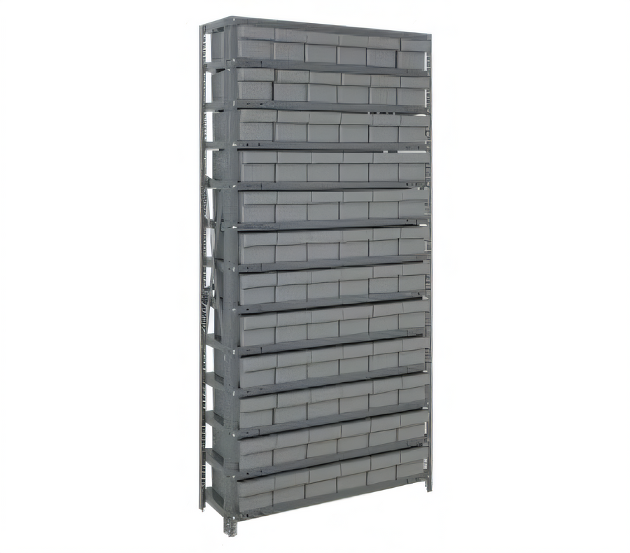 Product image #1 for Quantum Heavy-Duty Stationary Wire Shelving Unit with 72 Bins, 36 x 24 x 75 Inches