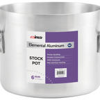 Thumbnail image #1 for Winco Elemental ALHP-24 24 qt Aluminum Stock Pot, 6mm