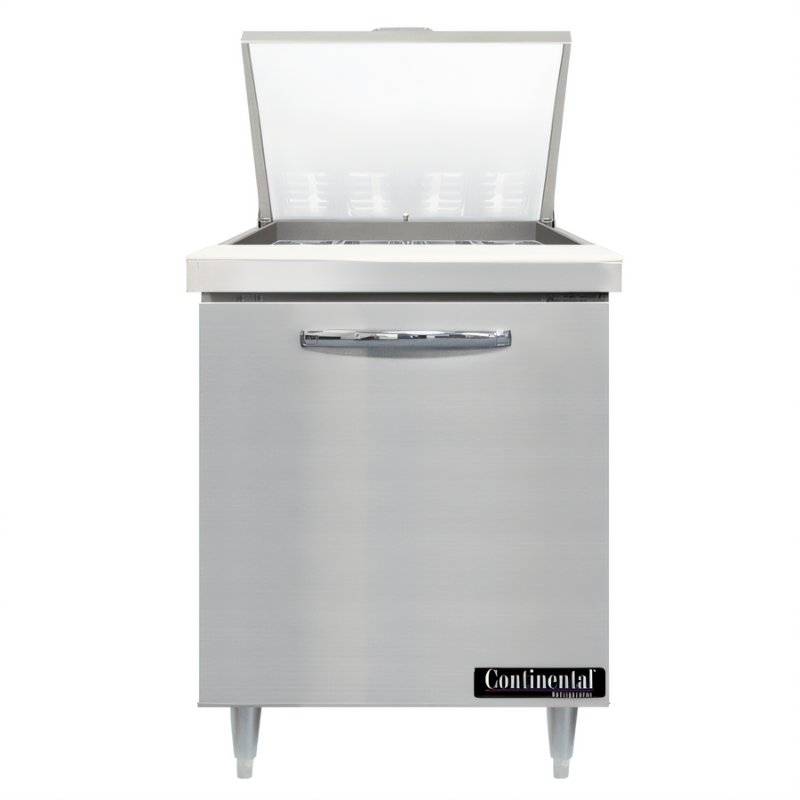 Product image #1 for Continental Refrigerator D27N12M Designer Line 27" One-Section Mighty Top Sandwich Prep Table