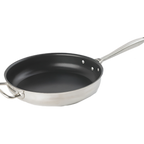 Thumbnail image #1 for Vollrath Intrigue® 47758 12 1/2-Inch Stainless Steel Nonstick Fry Pan with Helper Handle, Induction Ready