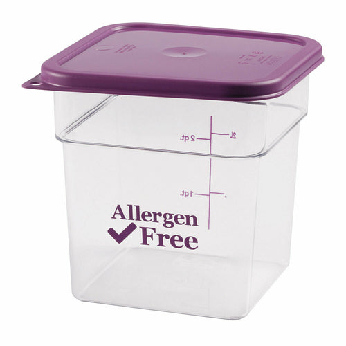 Product image #1 for Cambro 4SFSCW441 CamSquare® Commercial Food Storage Containers Case of 6