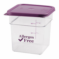 Cambro 4SFSCW441 CamSquare® Commercial Food Storage Containers Case of 6