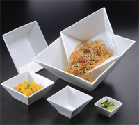 Prestige 12 oz Square Porcelain Pasta Bowl, White
