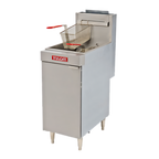Thumbnail image #1 for Vulcan LG300 Free-Standing Gas Fryer, 15-1/2-Inch Wide, 35-40 lb Capacity, Millivolt Controls, Twin Baskets
