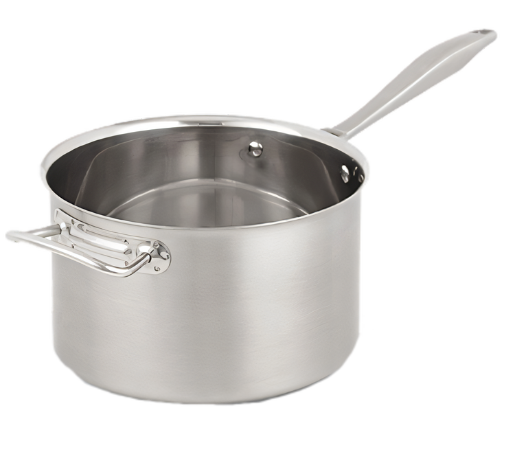 Product image #1 for Vollrath Intrigue 7 Qt 18-8 Stainless Steel Induction Ready Straight-Sided Sauce Pan