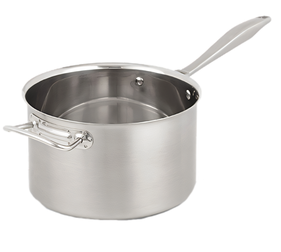 Product image #1 for Vollrath Intrigue 7 Qt 18-8 Stainless Steel Induction Ready Straight-Sided Sauce Pan