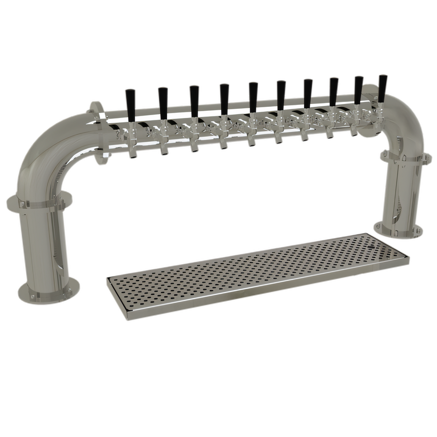 Product image #1 for Glastender Glycol-Cooled Pipe Pass-Thru Countertop Draft Dispensing Tower with 10 Faucets
