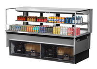Turbo Air TOM-72L-UFD-S-2SI-N Low Profile Drop-In Horizontal Open Countertop Refrigerated Display Case