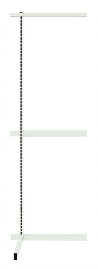 Quantum Single-Sided Partition Wall Add-On Unit, 18 x 26 x 70 Inches, White Finish