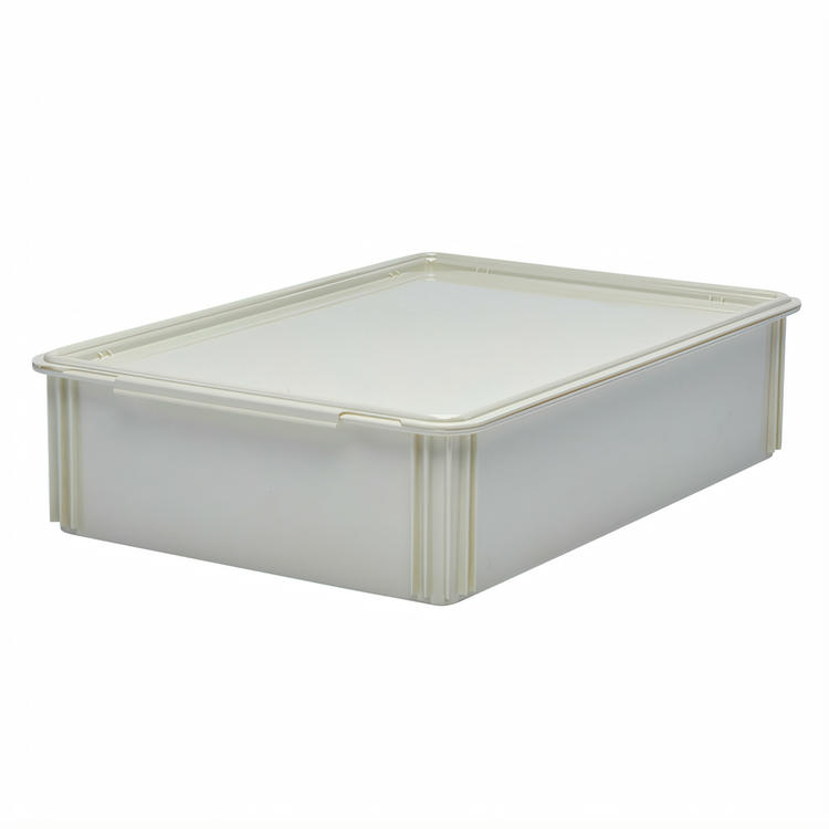 Product image #1 for Cambro Camwear® White Polycarbonate Pizza Dough Box, 26 x 18 x 6 Inches