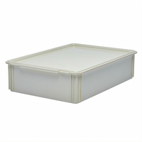 Cambro Camwear® White Polycarbonate Pizza Dough Box, 26 x 18 x 6 Inches