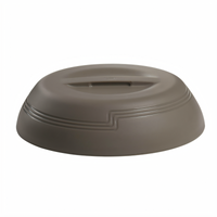 Cambro Shoreline Low Profile Insulated Dome Cover for 9-Inch Plate, Wheat