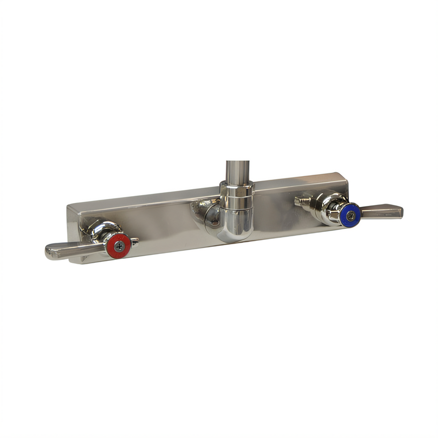 Product image #1 for BK Resources Evolution Backsplash-Mount Pre-Rinse Faucet Body, 8-Inch Centers, Without Spout