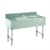 Thumbnail image #1 for Advance Tabco Underbar Basics 48-Inch 2-Compartment Stainless Steel Bar Sink Unit with Dual Drainboards and Deck-Mount Faucet