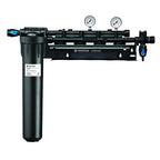 Thumbnail image #1 for Everpure EV929324 Quad Water Filtration Manifold with 20-Inch Prefilter, Built-In Shut-Off Valve and Pressure Gauge