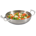 Thumbnail image #1 for Vollrath Miramar® 49424 10-Inch 3-Ply Stainless Steel/Aluminum French Omelet Pan, Induction Ready, Satin Finish