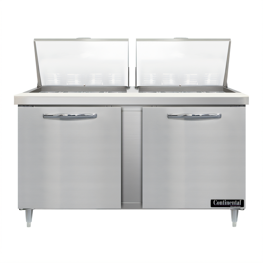 Product image #1 for Continental Refrigerator Designer Line D60N24M 60" Mighty Top Two-Section Sandwich Unit