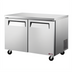 Thumbnail image #1 for Turbo Air E-Line 48-1/4-Inch Two-Section Undercounter Freezer with Solid Doors, 13.2 Cu. Ft., Self-Contained Rear-Mounted Refrigeration