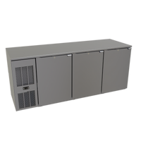 Glastender C1FL72-UC One-Zone Front-Serviced Undercounter Cooler, 72-Inch, 3-Section, Stainless Top