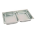 Thumbnail image #1 for Stainless Steel Divided 2-Compartment Full-Size Oblong Chafer Food Pan