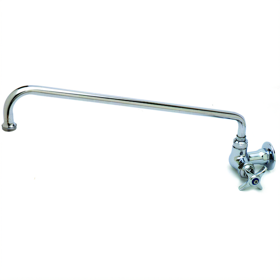 Product image #1 for T&S Brass Single Wall-Mounted Sink and Pantry Faucet with 18-Inch Swing Nozzle