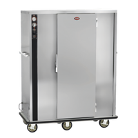 FWE P-Series Mobile Heated Banquet Cart for 96-120 Covered Plates, Single Door, Stainless Steel