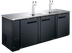 Thumbnail image #1 for Black Diamond 90-Inch Commercial Draft Beer Dispenser with 2 Double Tap Towers, 3 Doors, 32 Cu. Ft., 115V