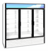 Thumbnail image #1 for Hoshizaki RM-65-HC-WHT Three-Section Reach-In Glass Door Refrigerated Merchandiser, 56.04 Cu. Ft., White