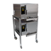 Thumbnail image #1 for AccuTemp Evolution Connected Double-Stack Boilerless Convection Steamer, 2 Compartments, 3-Pan Capacity Each, 440V, 12 kW