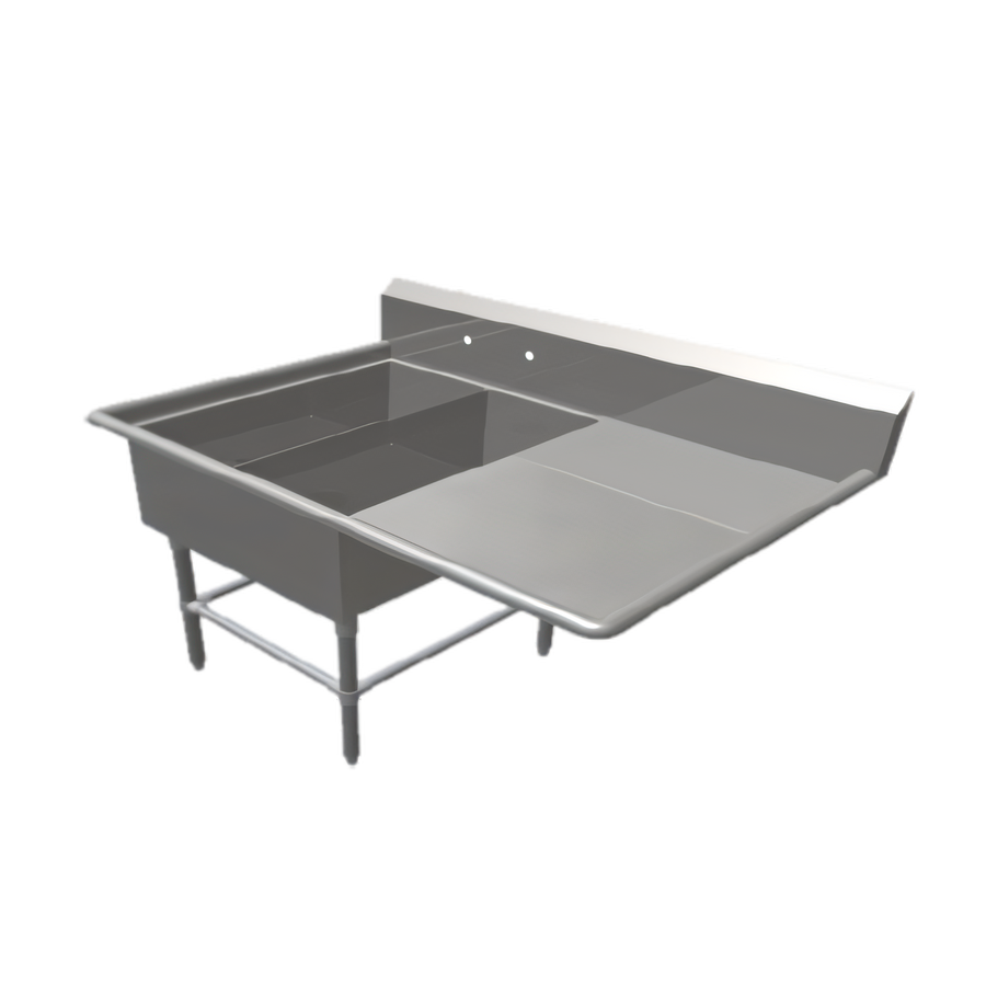 Product image #1 for John Boos Pro-Bowl 2-Compartment Platter Sink with Right Drainboard