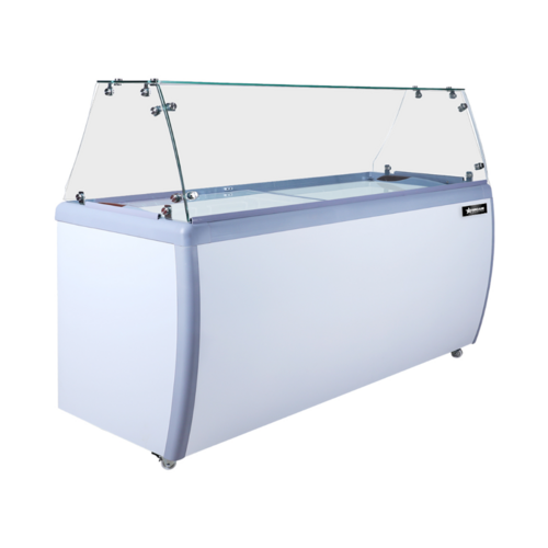 Product image #1 for 71-Inch Straight Glass Ice Cream Dipping/Display Case with Self-Contained Refrigeration