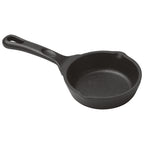 Thumbnail image #1 for Winco FireIron CAST-3 Mini Induction Skillet, 3 oz, 3-1/2 in Round, Cast Iron, Matte Black Enamel Case of 6