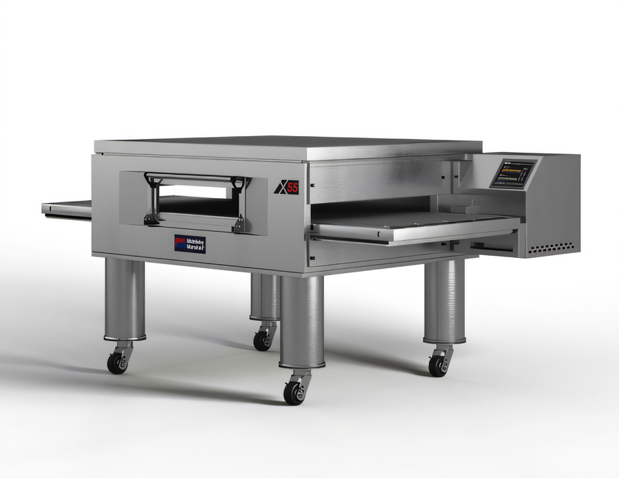 Product image #1 for Middleby Marshall X55GWB-1 Energy Management Wide-Belt Gas Conveyor Oven, Single Deck, 55-Inch Chamber, 38-Inch Belt