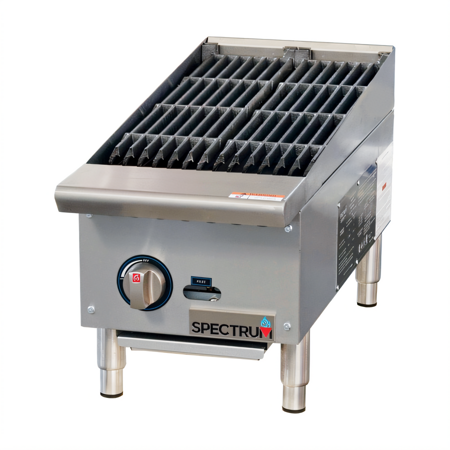 Product image #1 for Spectrum™ 12-Inch Countertop Natural Gas Charbroiler, 1 Burner, 35,000 BTU