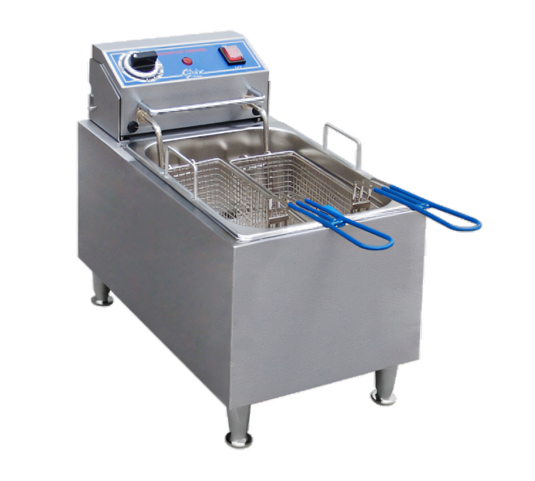 Product image #1 for Globe Electric Countertop Fryer, 16 lb Oil Capacity, Stainless Steel, 208/240V