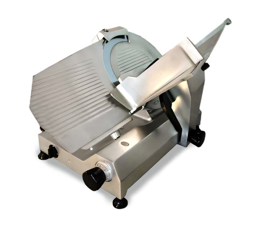Product image #1 for Trento Medium Duty 14-Inch Manual Gravity Feed Belt-Driven Meat Slicer, 1/2 HP, 110V