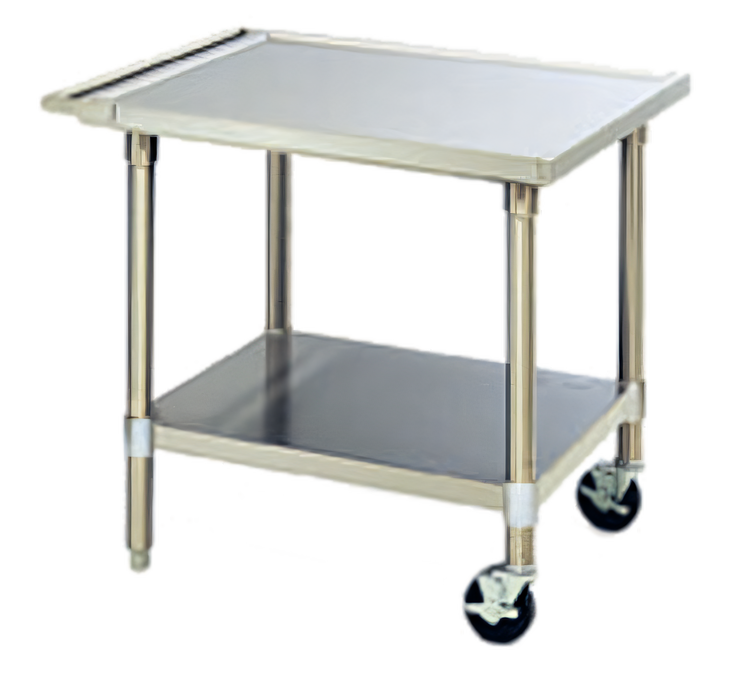 Product image #1 for Eagle Group Uni-Lok Mobile Stainless Steel Equipment Stand with Undershelf and Push Handle, 30 x 24 x 28 Inches