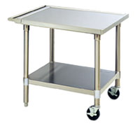 Eagle Group Uni-Lok Mobile Stainless Steel Equipment Stand with Undershelf and Push Handle, 30 x 24 x 28 Inches