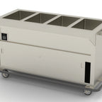 Thumbnail image #1 for Duke Manufacturing Thurmaduke EPW-4-CBSS Mobile Waterless Steamtable, 4-Well Ganged, Enclosed Base, 60-Inch