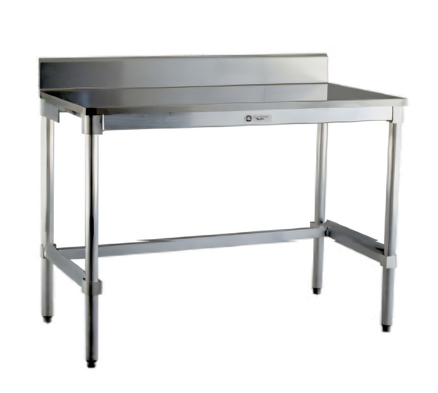 Product image #1 for New Age 60-Inch x 30-Inch Stainless Steel Top Work Table with 6-Inch Backsplash and Open Aluminum Base