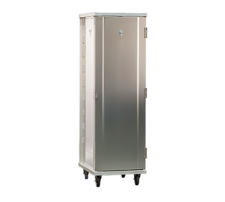 Product image #1 for New Age Full-Height Enclosed Mobile Aluminum Pan Rack for 40 18 x 26 Inch Sheet Pans
