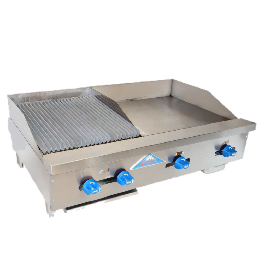 Product image #1 for Comstock-Castle 42-Inch Countertop Gas Char-Broiler/Griddle Combo