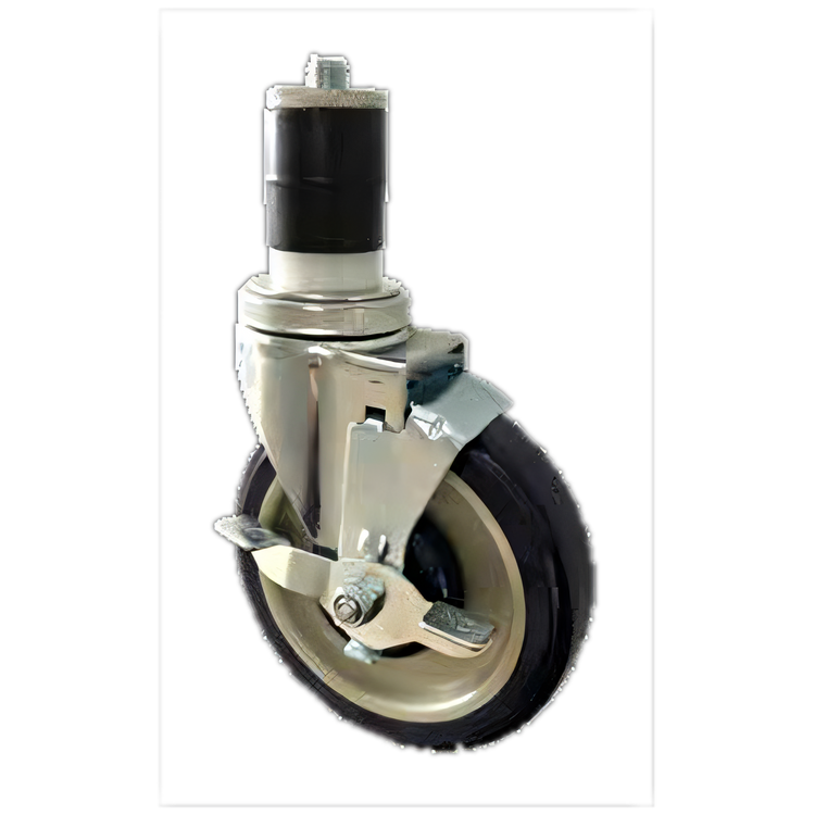 Product image #1 for Sapphire Manufacturing Universal Swivel Stem Caster Set for Work Tables & Equipment Stands, 5-Inch Polyurethane Wheels